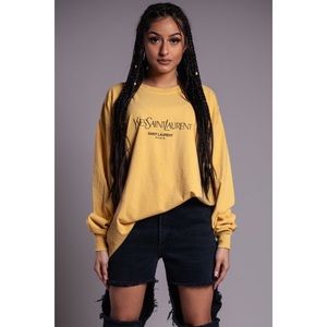 ✖️SOLD✖️ Coal N Terry- YSL Yellow Yves Tee- SMALL